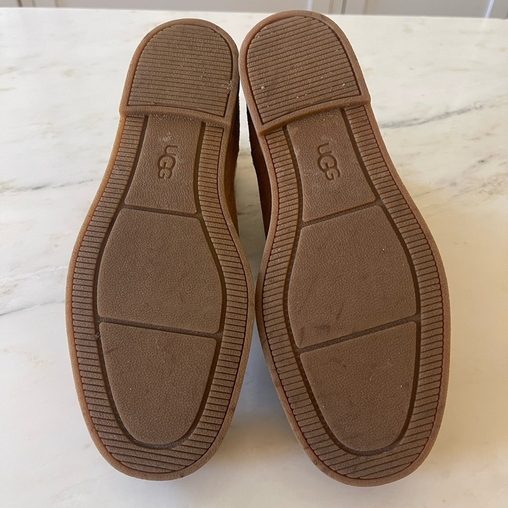 UGG Slouch Short Boots Booties, Sold Out!, Chestnut Suede Leather, Like New - Picture 14 of 15